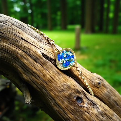 Blue Botanical Garden Bracelet - BG 290