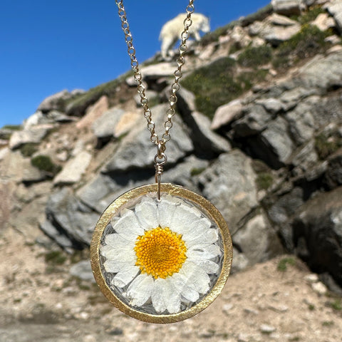 White Daisy Necklace - BG 182