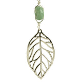Elm Leaf / Jade Earrings
