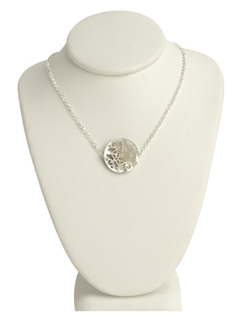 Modern Geometric Pearl Necklace