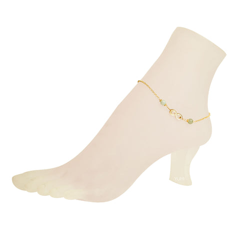 Infinity Jade Anklet