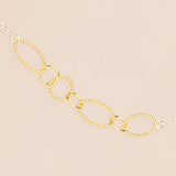 Mixed Metal Chain Anklet
