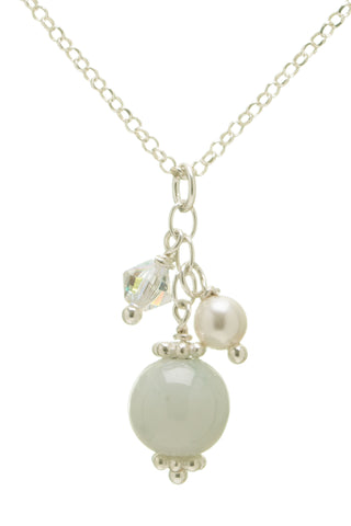 Tiny Jade Ball Necklace