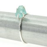Raw Aquamarine Gemstone Ring