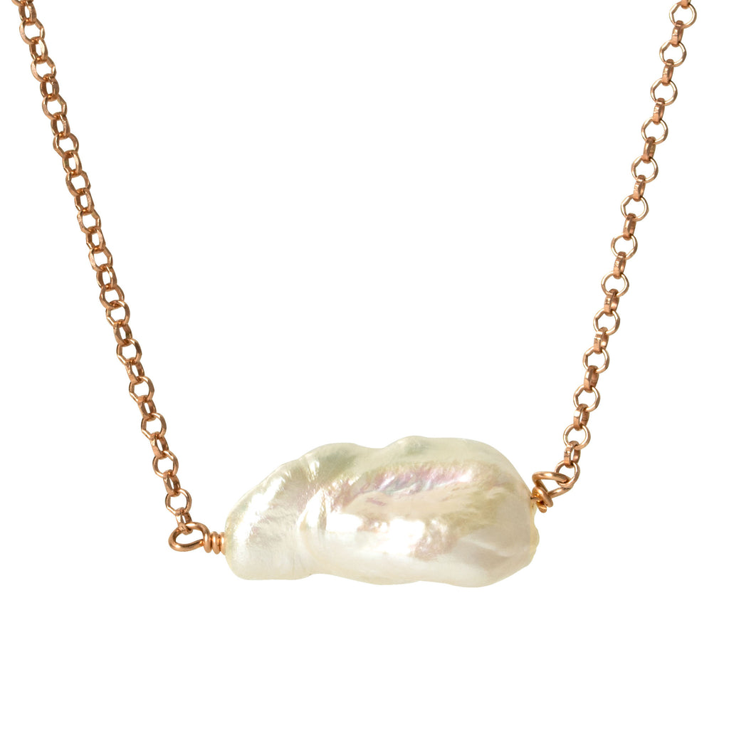 Mother of Pearl Abstract Necklace