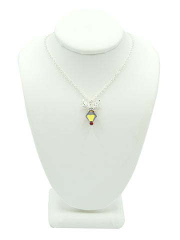 Rudolph Reindeer Crystal Necklace