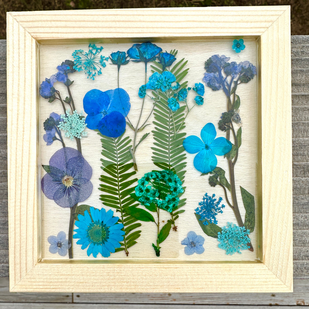Blue Botanical Garden Art - BG 270