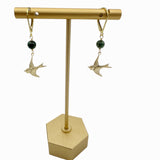 Soaring Jade Bird Earrings
