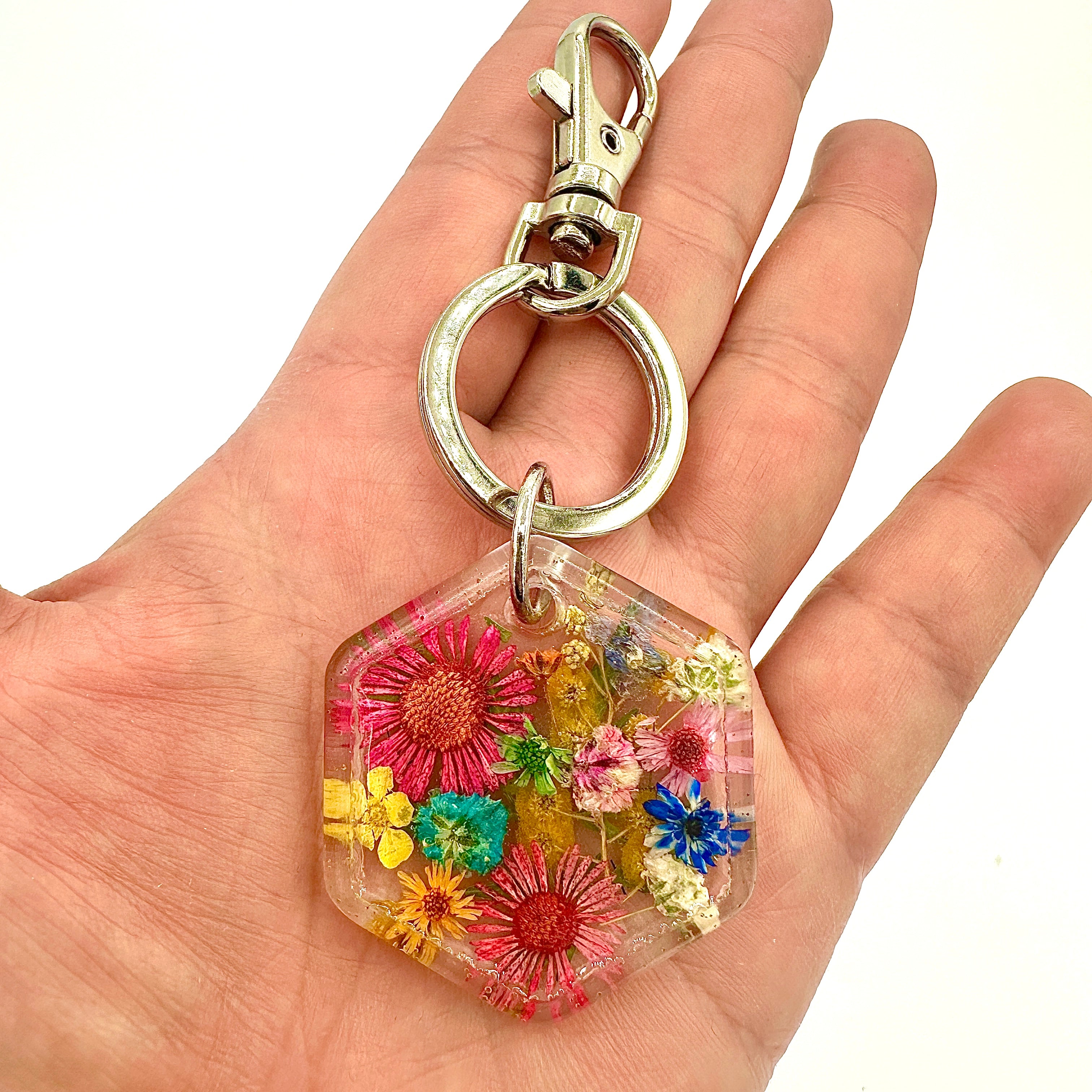 Pressed Flower Key Chain - BG 382
