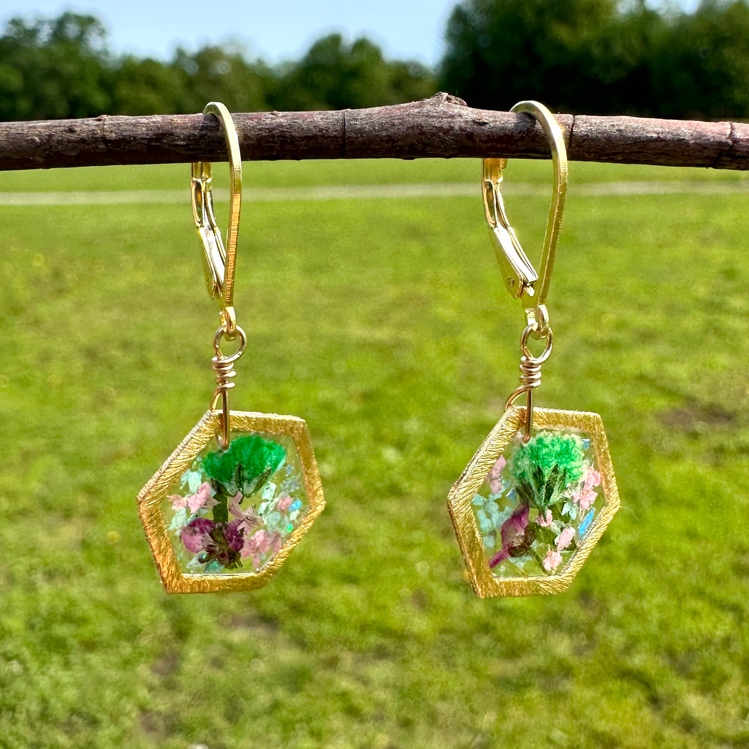 Botanical Flower Earrings - BG 260