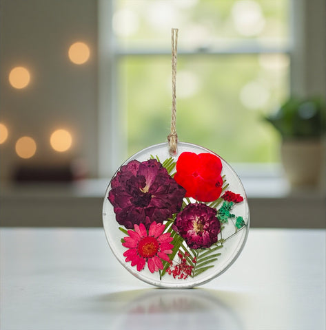 Red Botanical Garden Ornament - BG 315