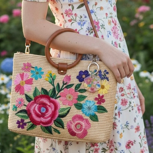 Pressed Flower Key Chain - BG 382