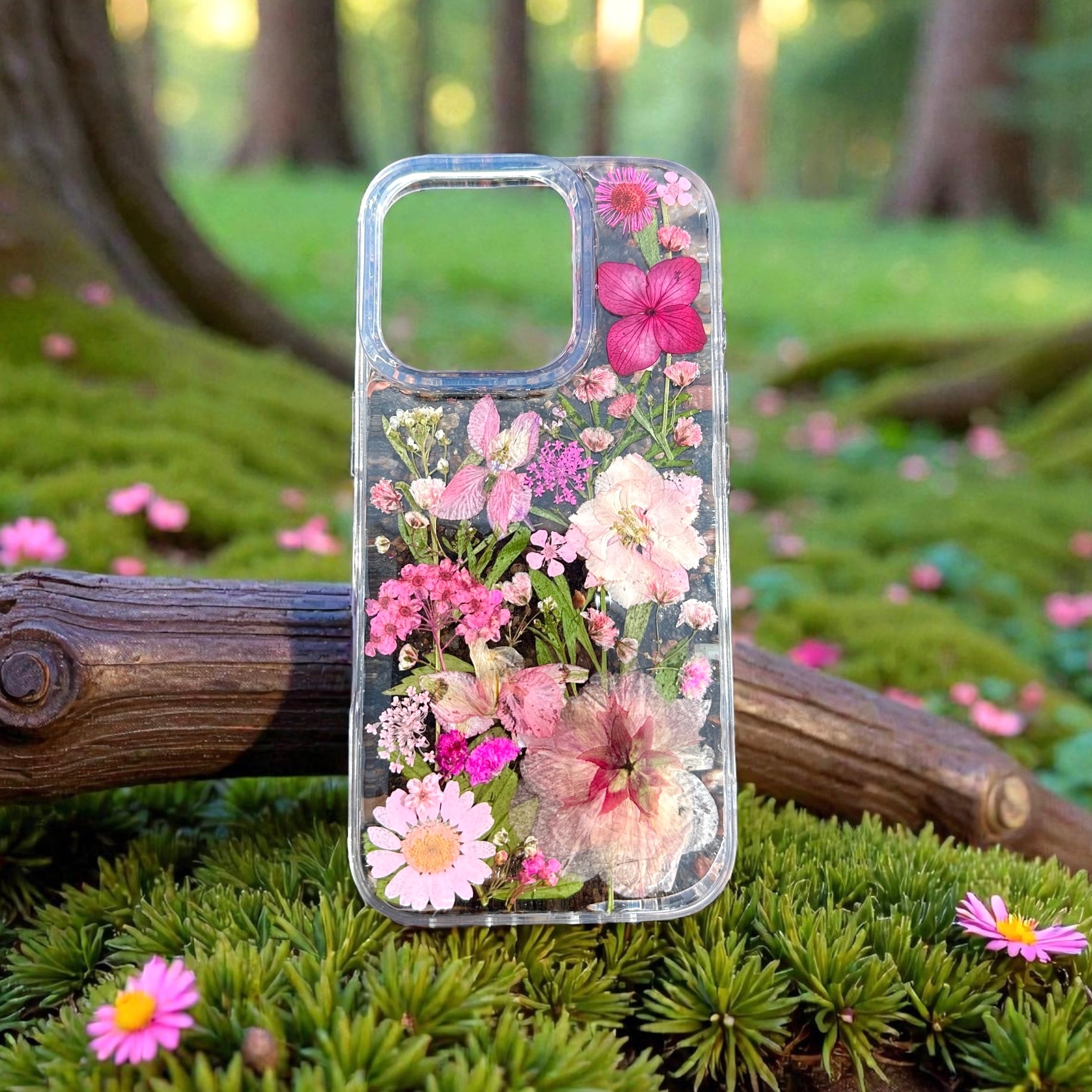 iPhone 16 Pro Flower Phone Case - BG 405