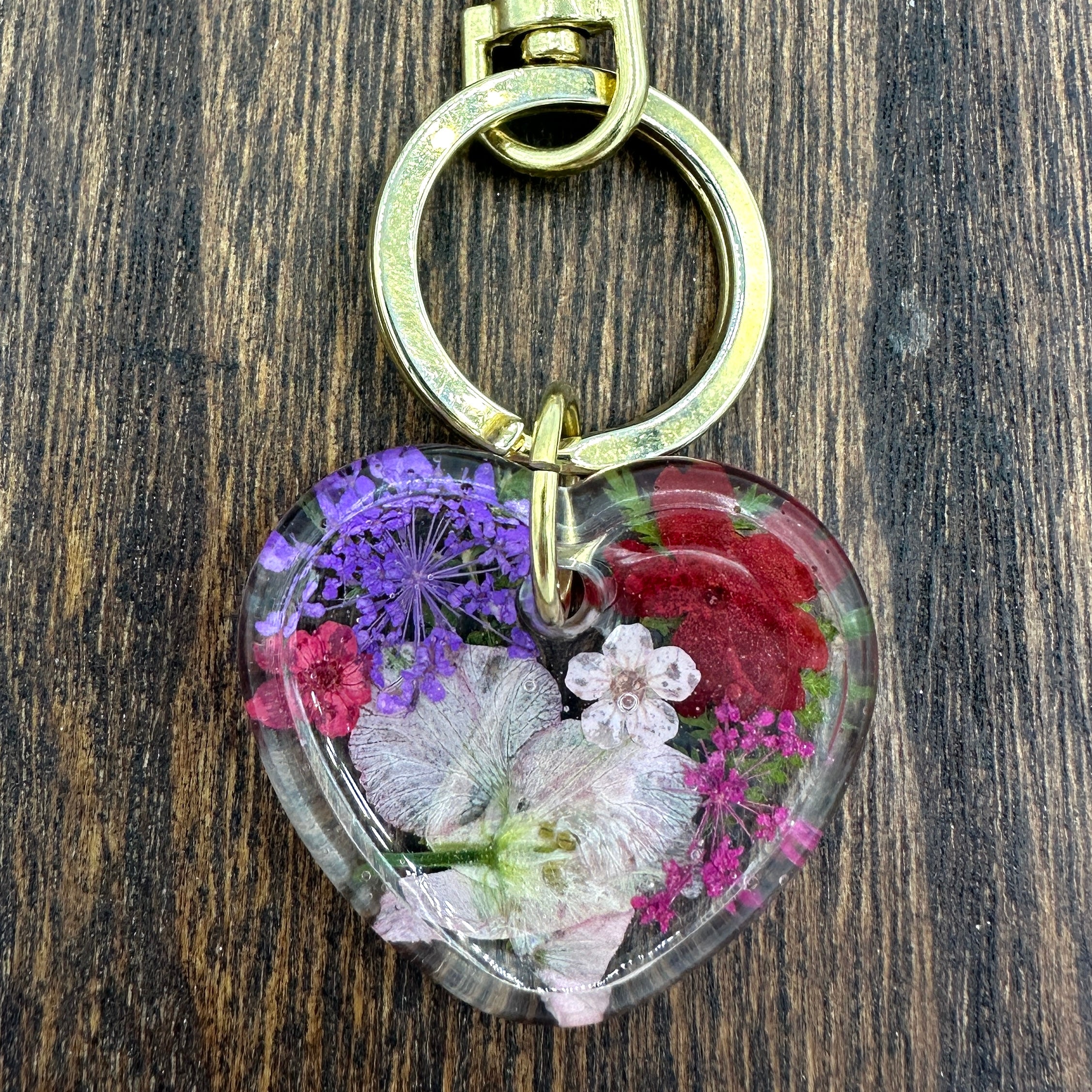 Pressed Flower Key Chain - BG 381