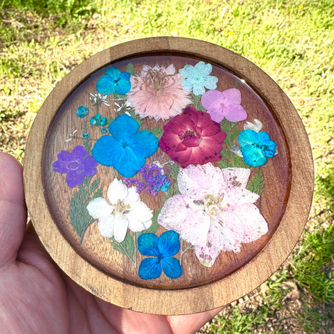 Pressed Flowers Jewelry Dish - BG 157