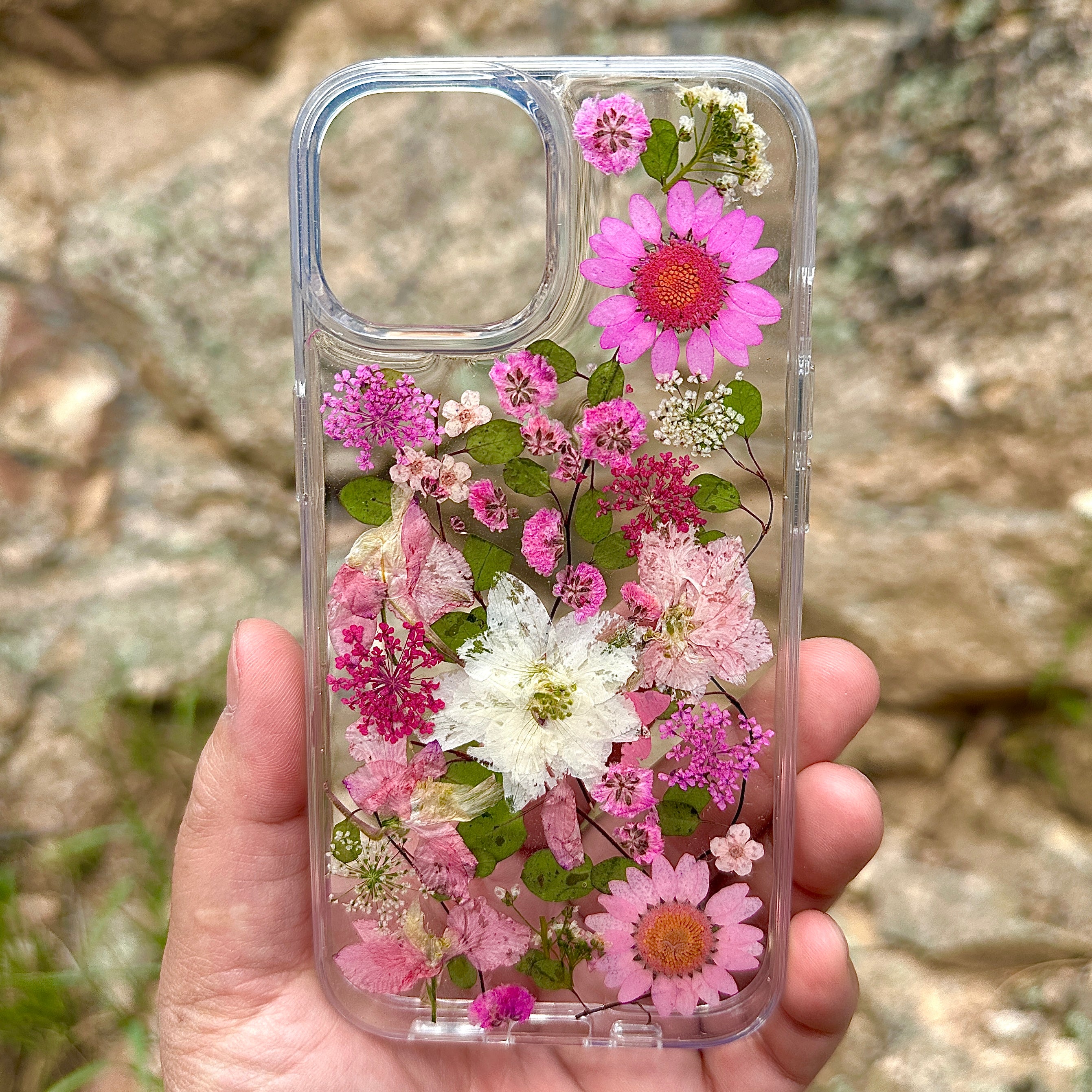 iPhone 15 Flower Phone Case - BG 462