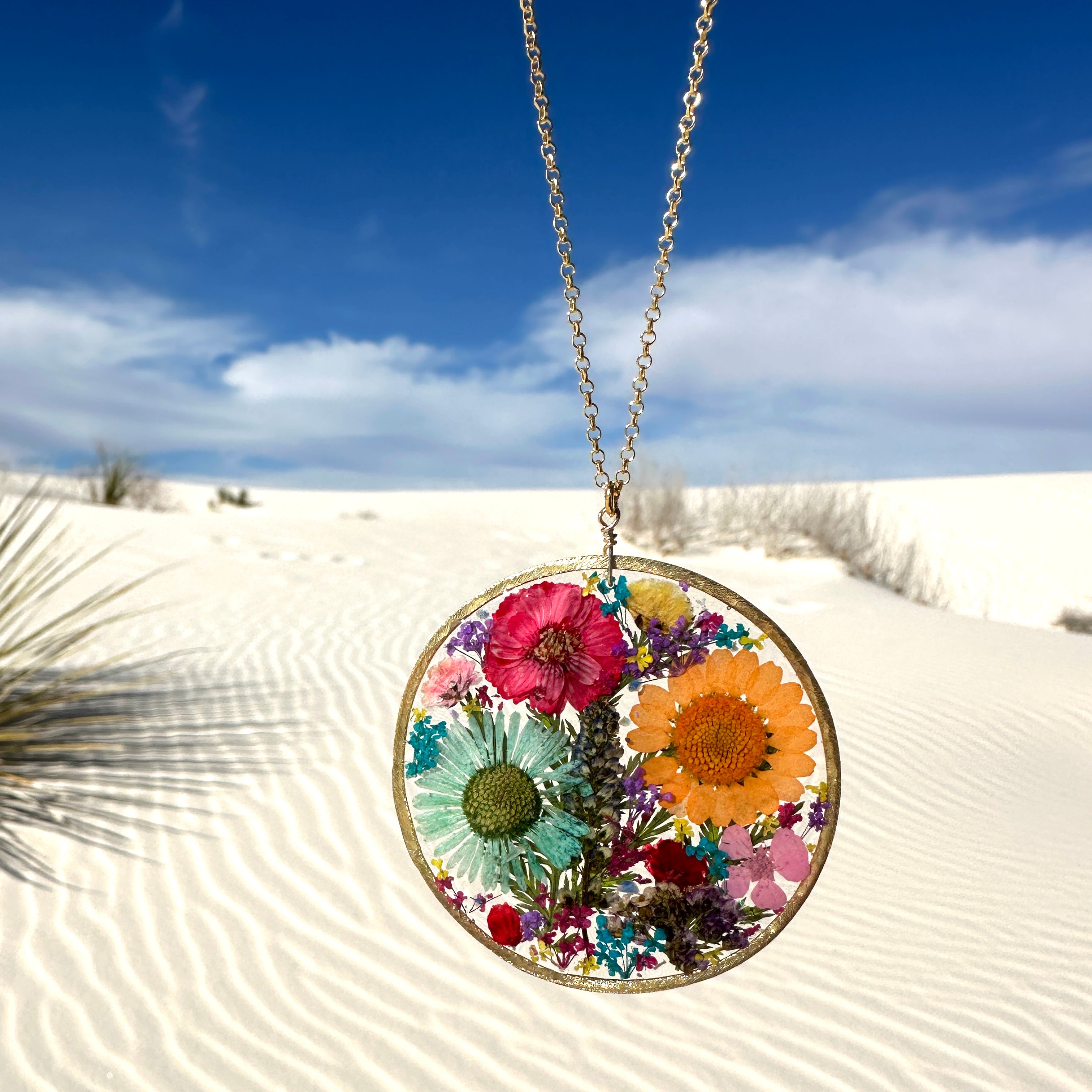 Botanical Flower Necklace - BG 220
