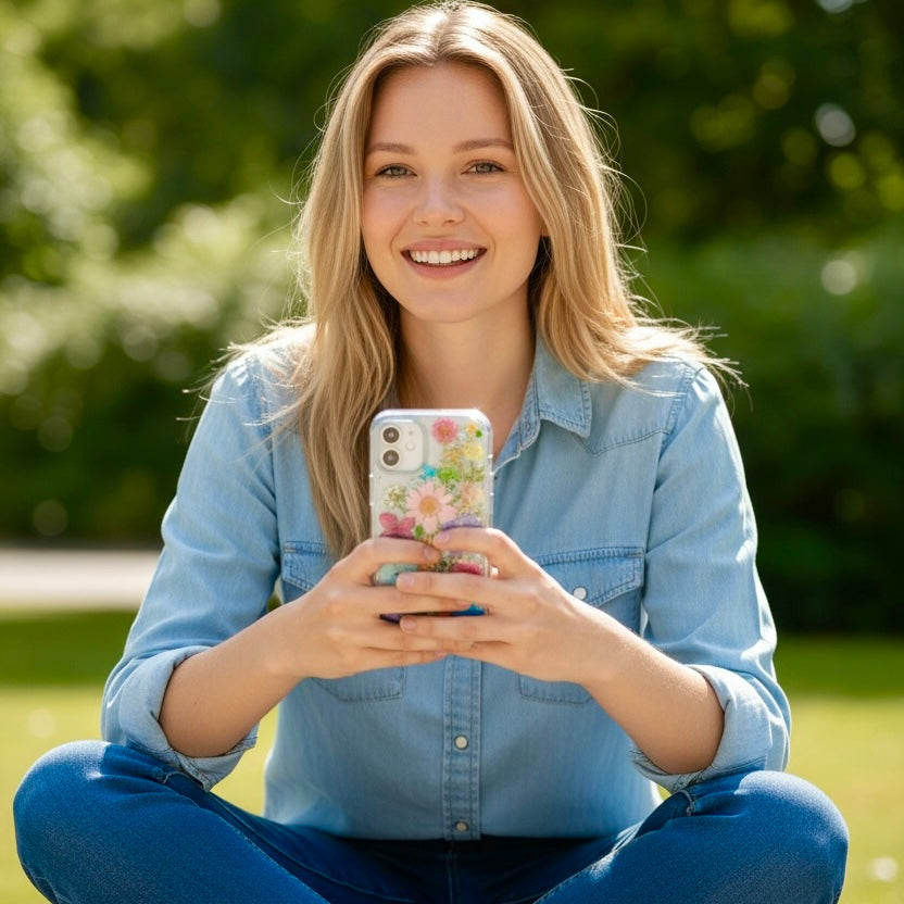 iPhone 17 Flower Phone Case - BG 402