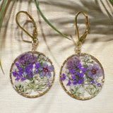 Lavender Botanical Garden Earrings - BG 131