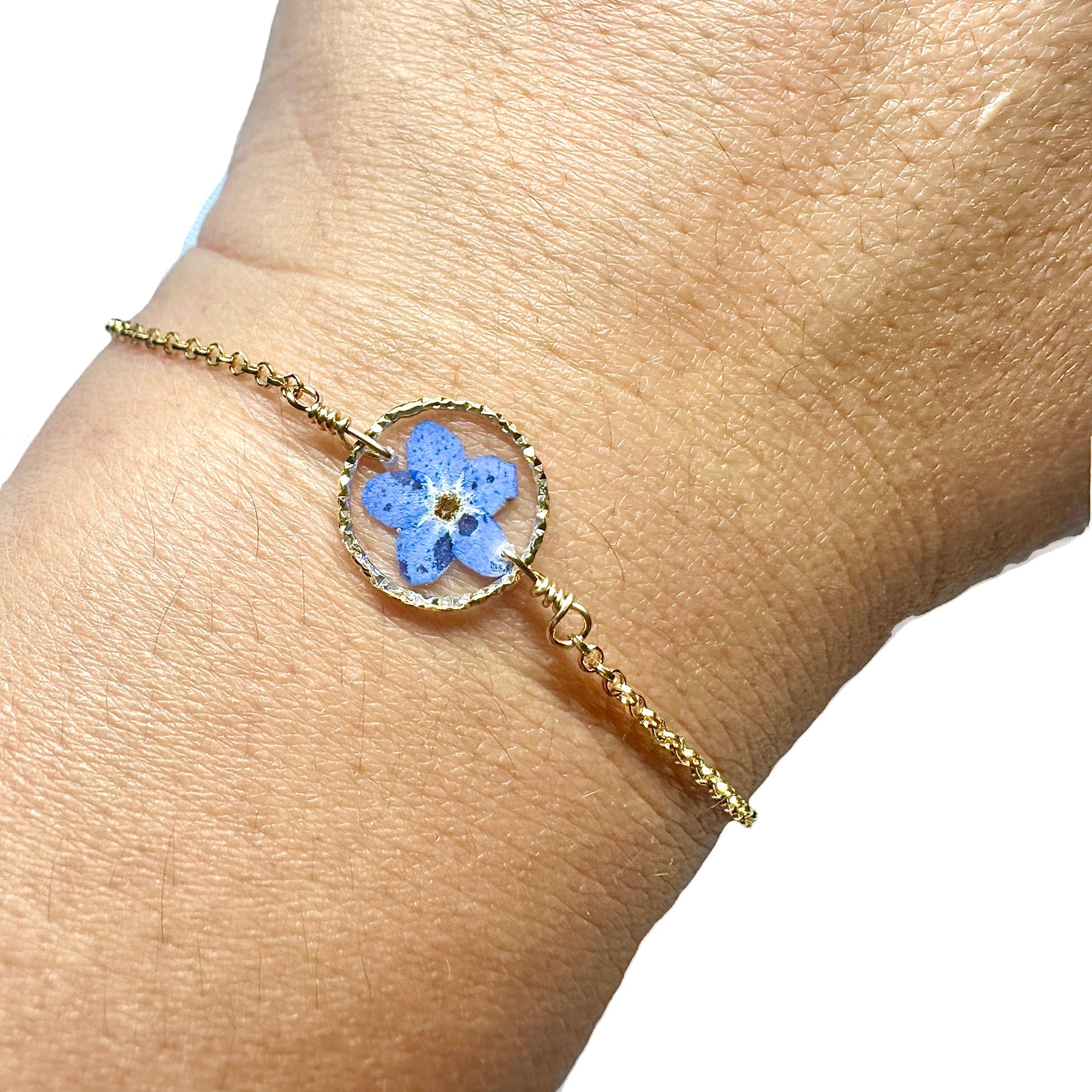 Blue Forget Me Not Bracelet - BG 291