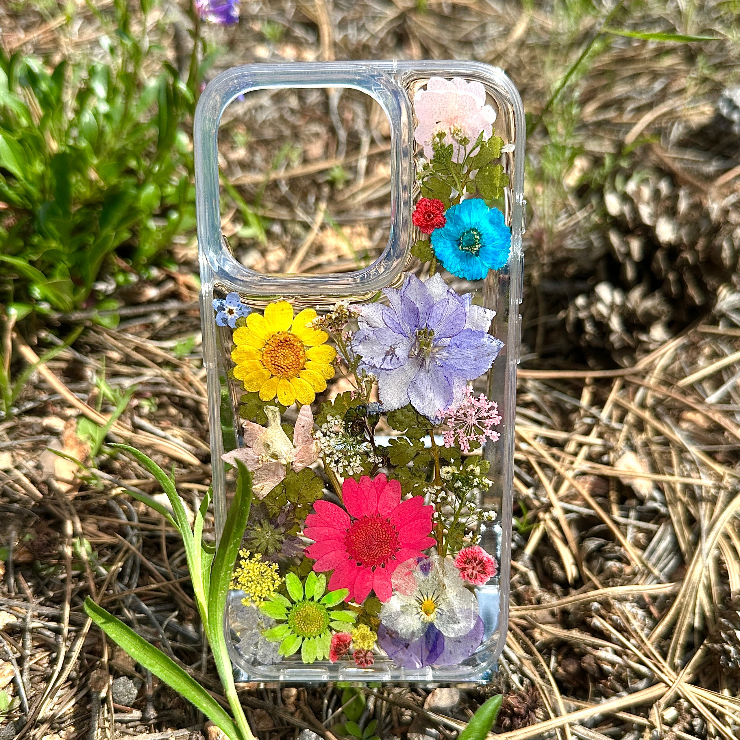 iPhone 15 Pro Flower Phone Case - BG 436