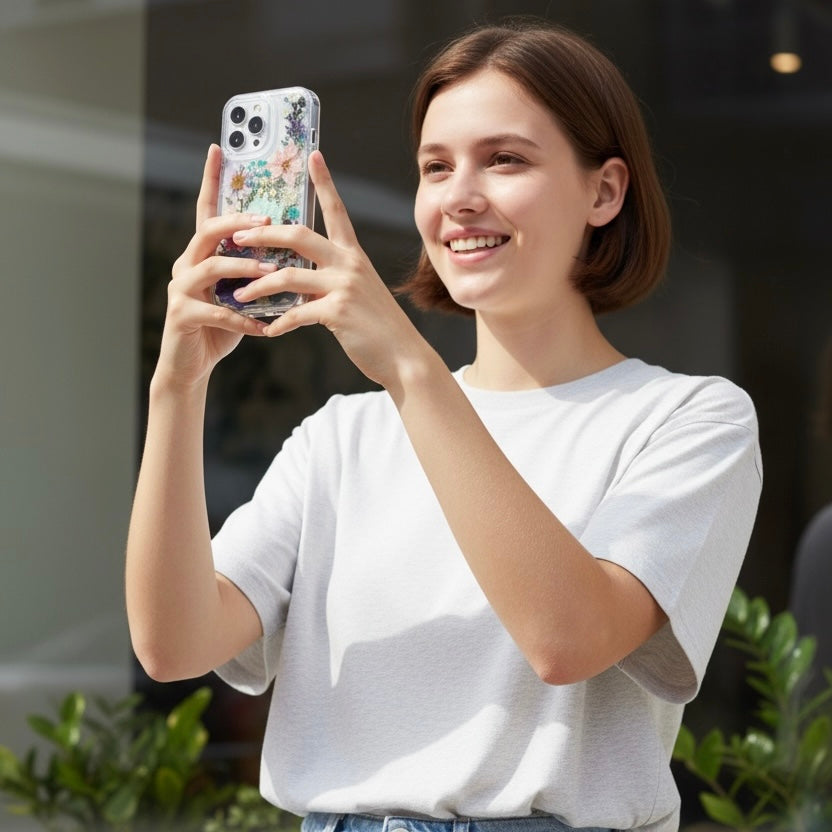 iPhone 15 Pro Flower Phone Case - BG 421