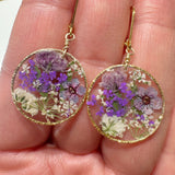 Lavender Botanical Garden Earrings - BG 131