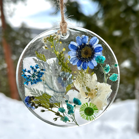 Blue Flower Garden Ornament - BG 141