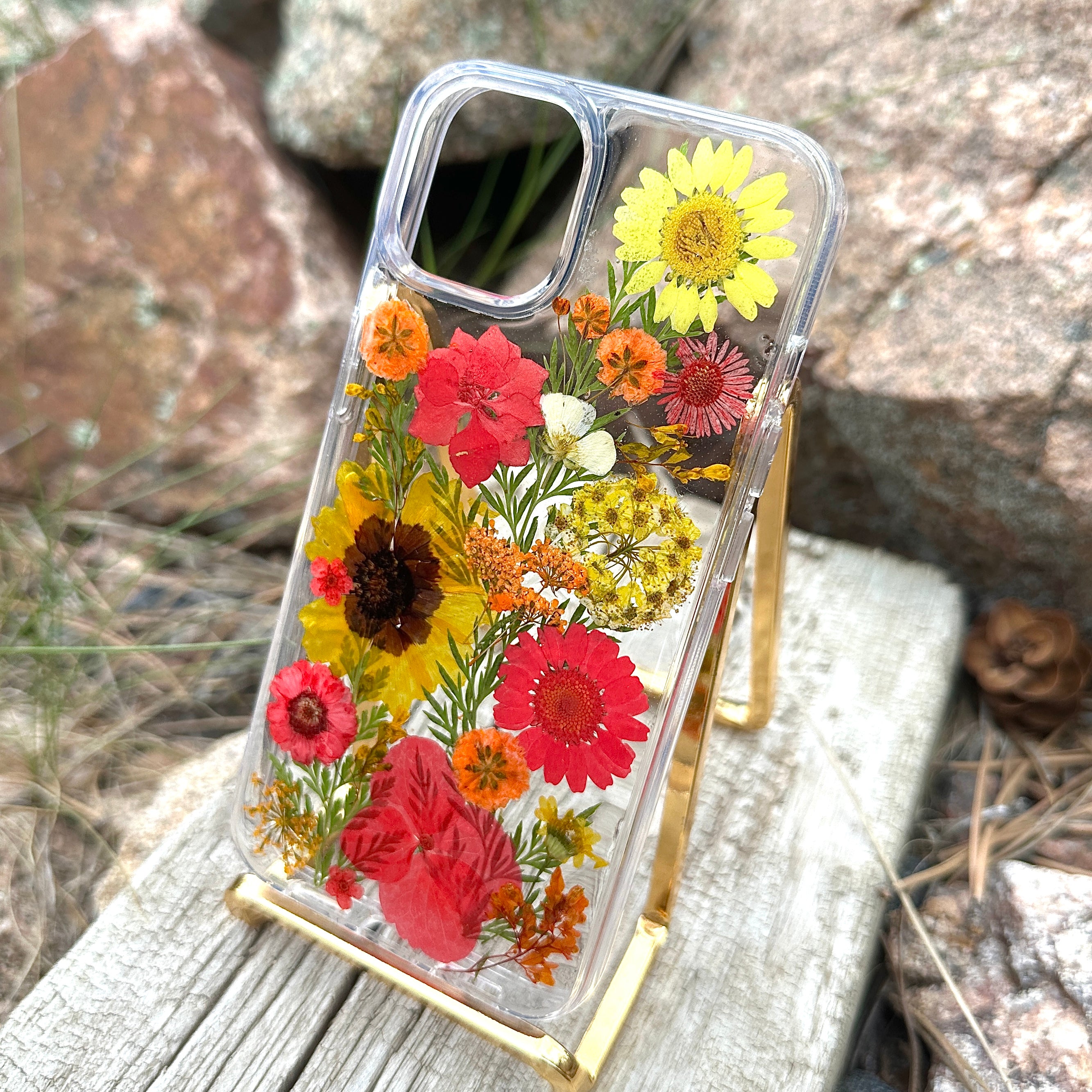 iPhone 13 Flower Phone Case - BG 413