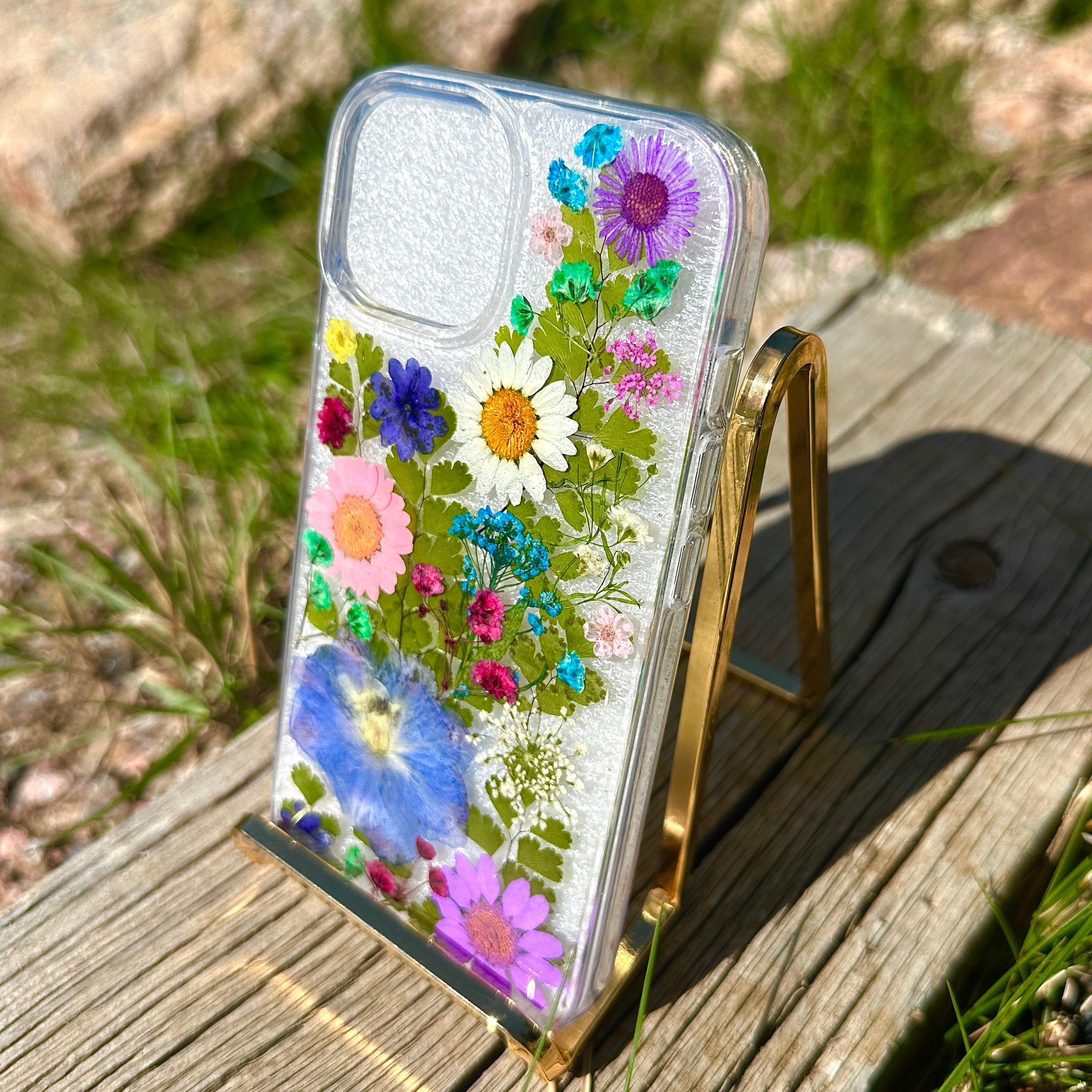 iPhone 15 Flower Phone Case - BG 300