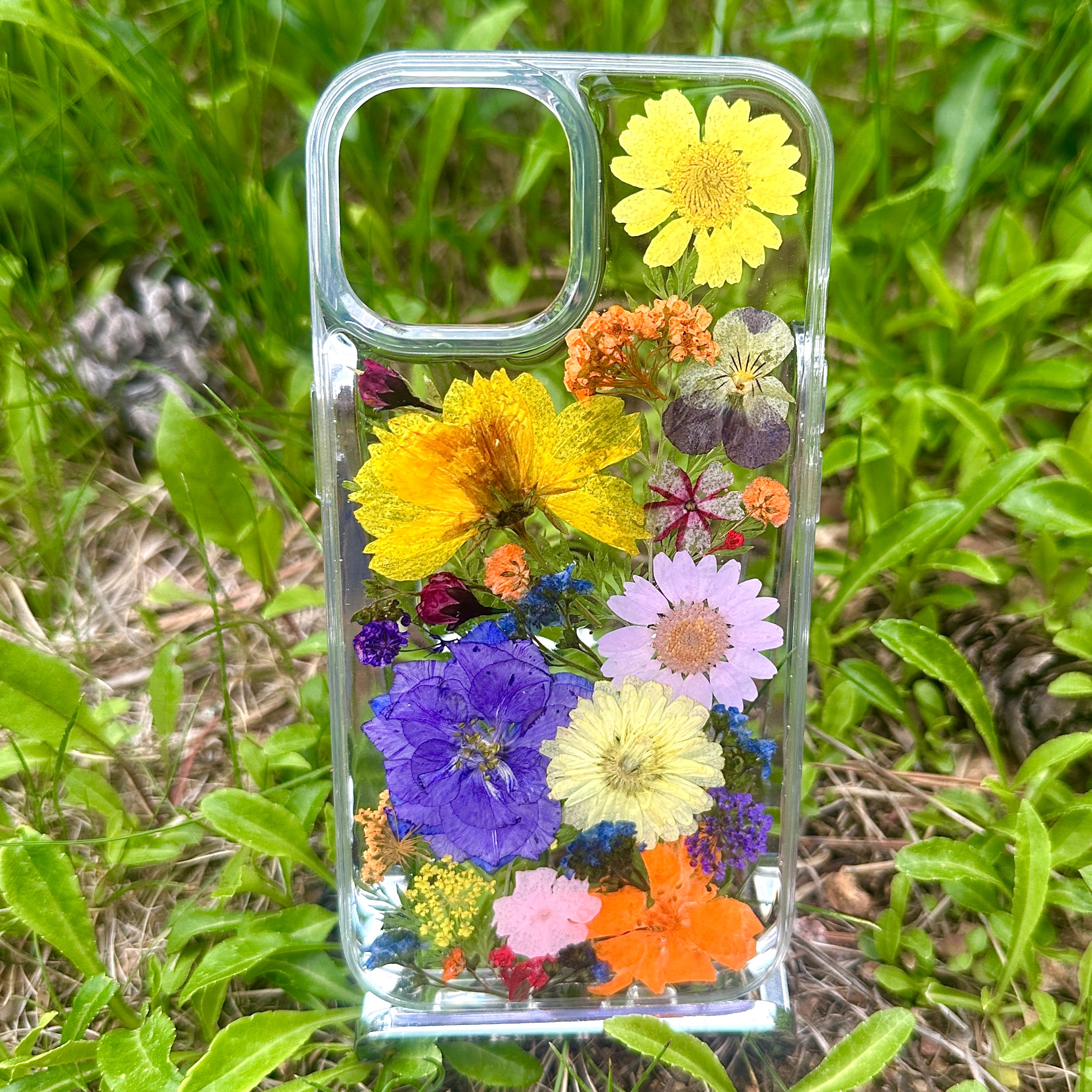 iPhone 15 Flower Phone Case - BG 419