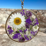 Purple Botanical Garden Necklace - BG 138