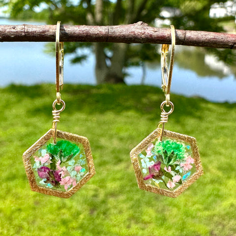 Botanical Flower Earrings - BG 260