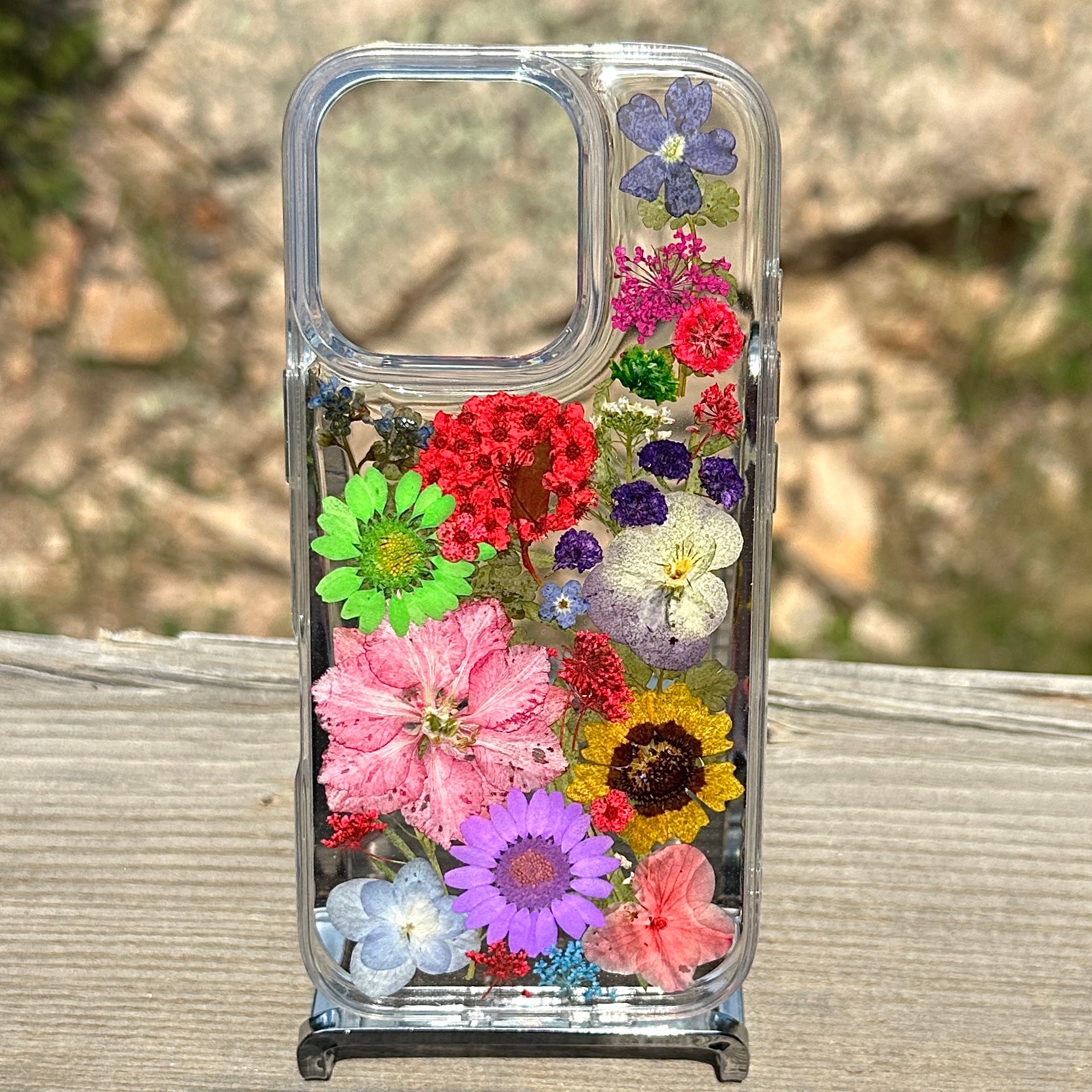 iPhone 16 Pro Flower Phone Case - BG 463
