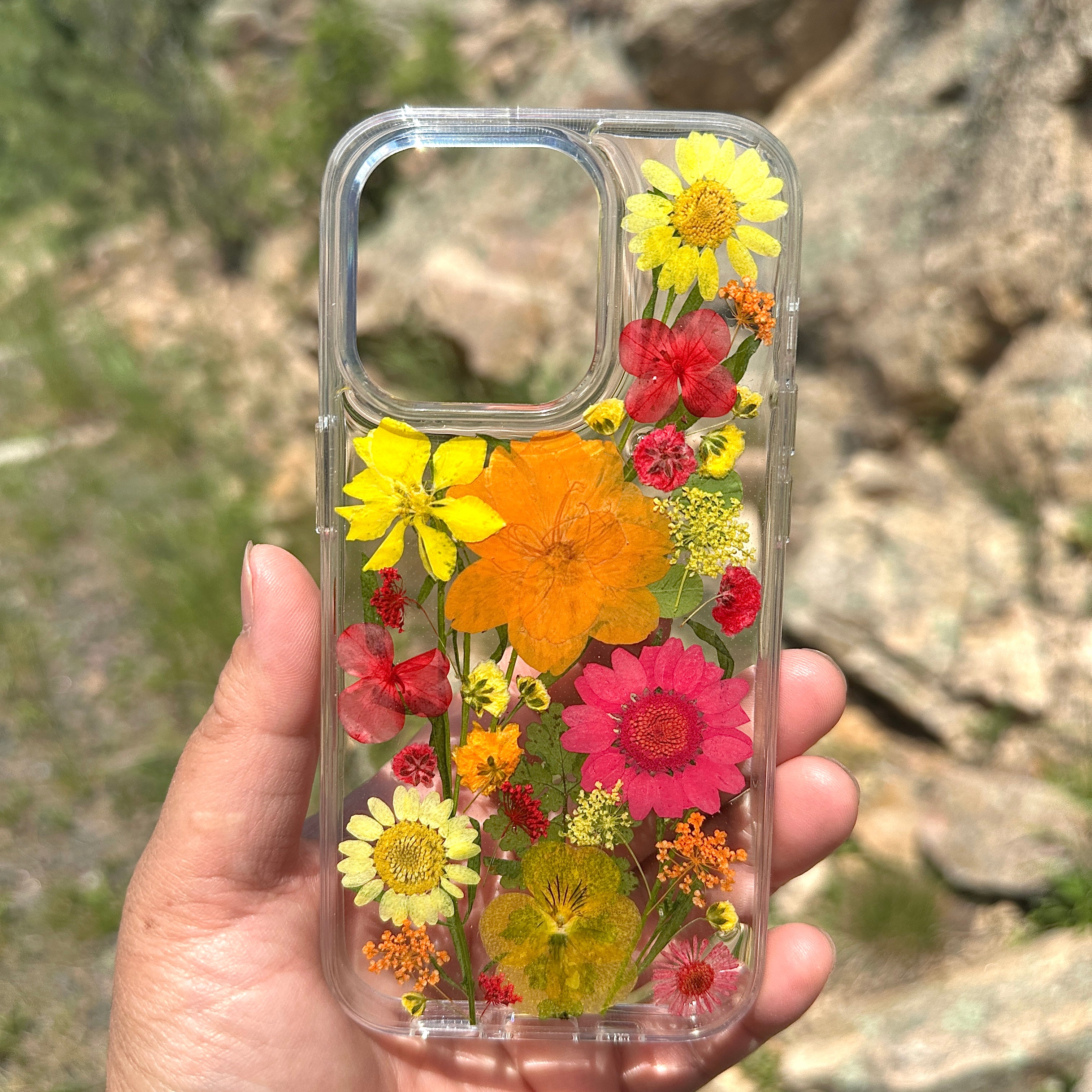 iPhone 14 Pro Flower Phone Case - BG 456