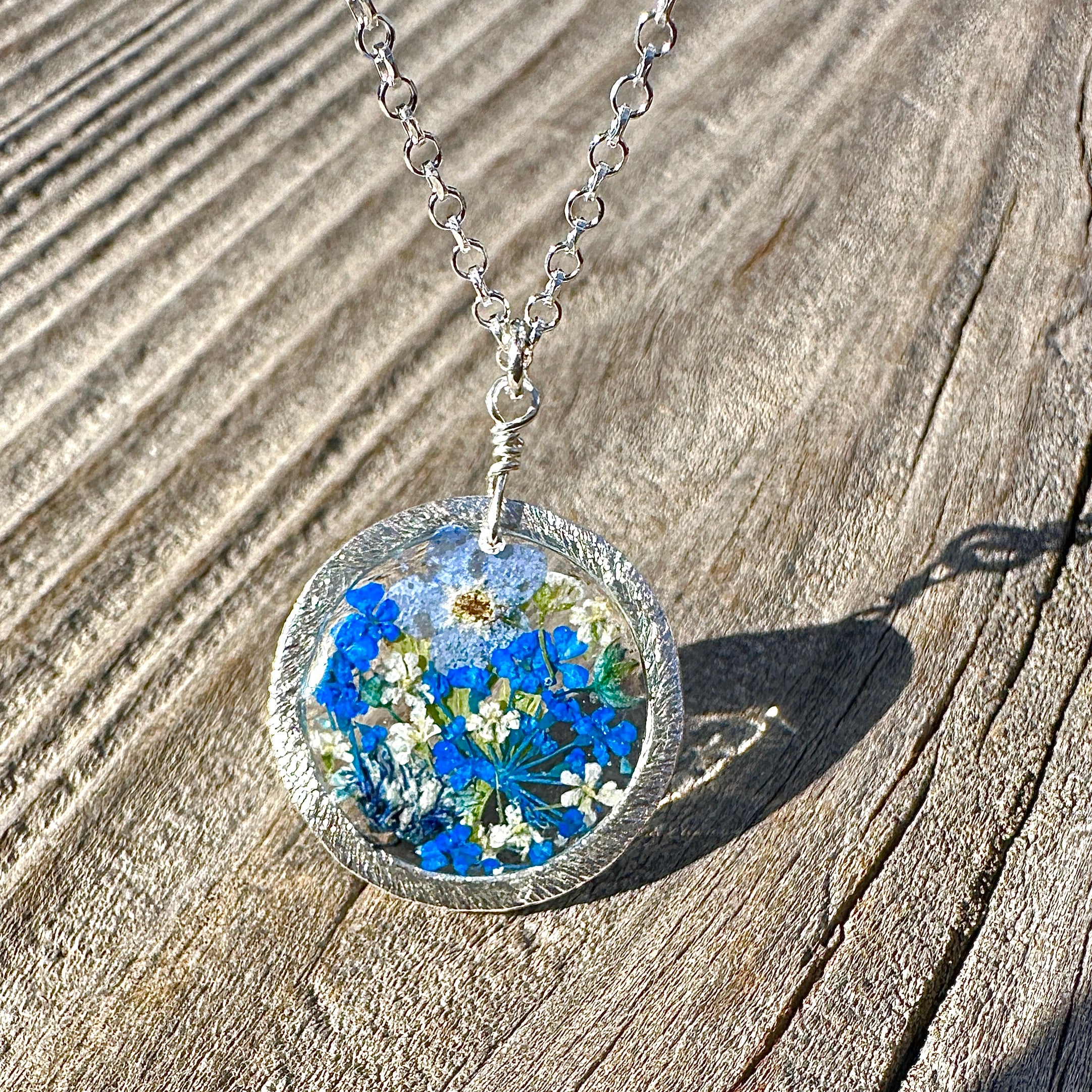Blue Botanical Garden Necklace - BG 205