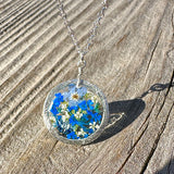 Blue Botanical Garden Necklace - BG 205