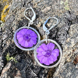 Purple Wildflower Earrings - BG 272