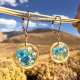 Blue Botanical Garden Earrings - BG 124