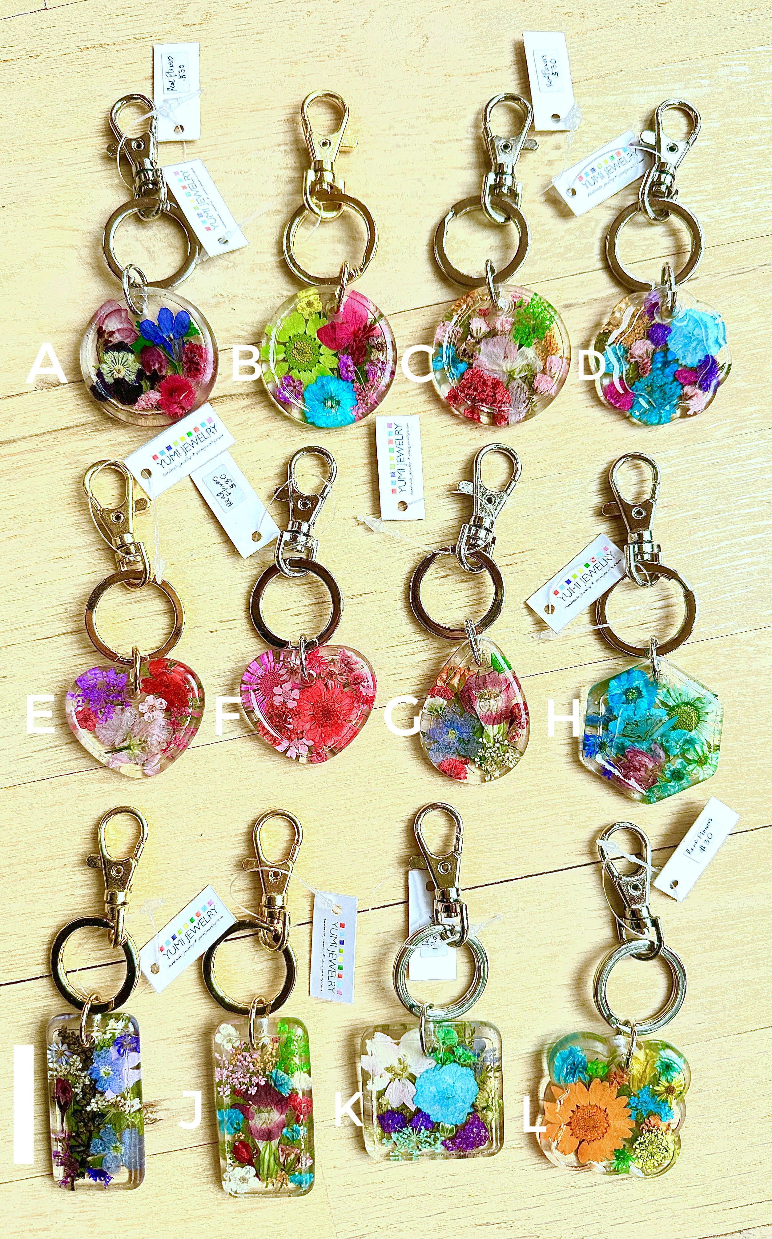 Pressed Flower Keychains - BG 371