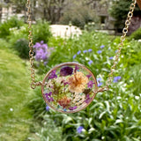 Violet Botanical Garden Necklace - BG 117