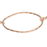 Rose Gold Oval Shimmer Bracelet