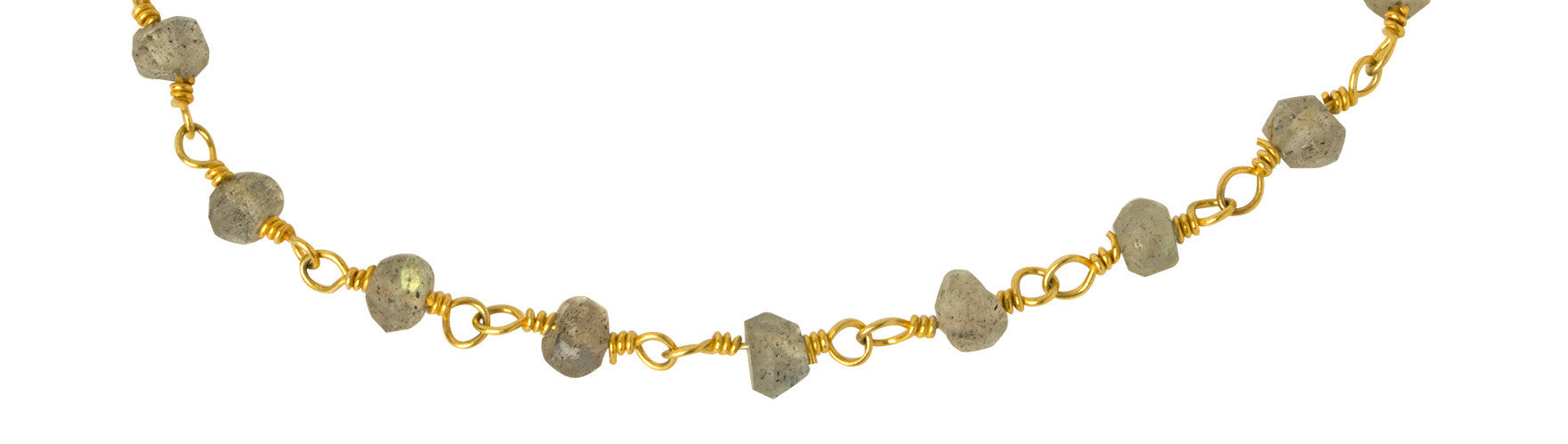 Labradorite Wire Wrapped Bracelet