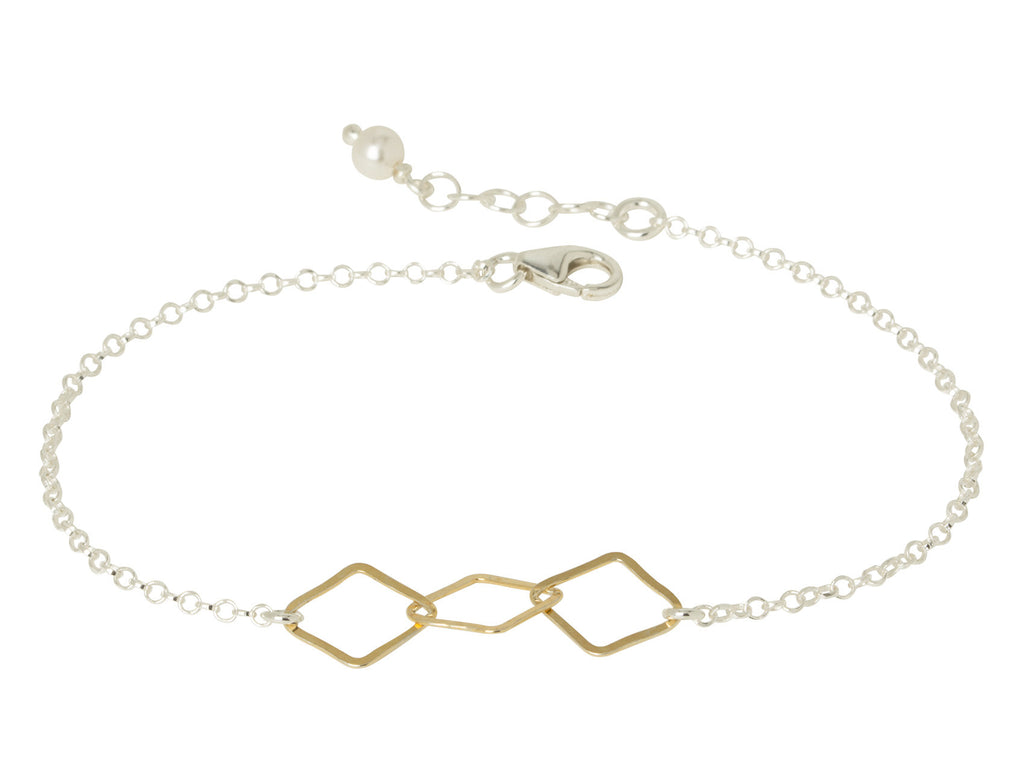 Gold Diamond Chain Bracelet
