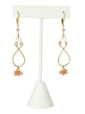 Rose Quartz Filigree Earrings