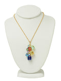 Colorful Crystal Charm Necklace