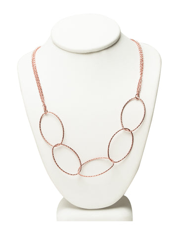 Cascading Rose Gold Chain Necklace