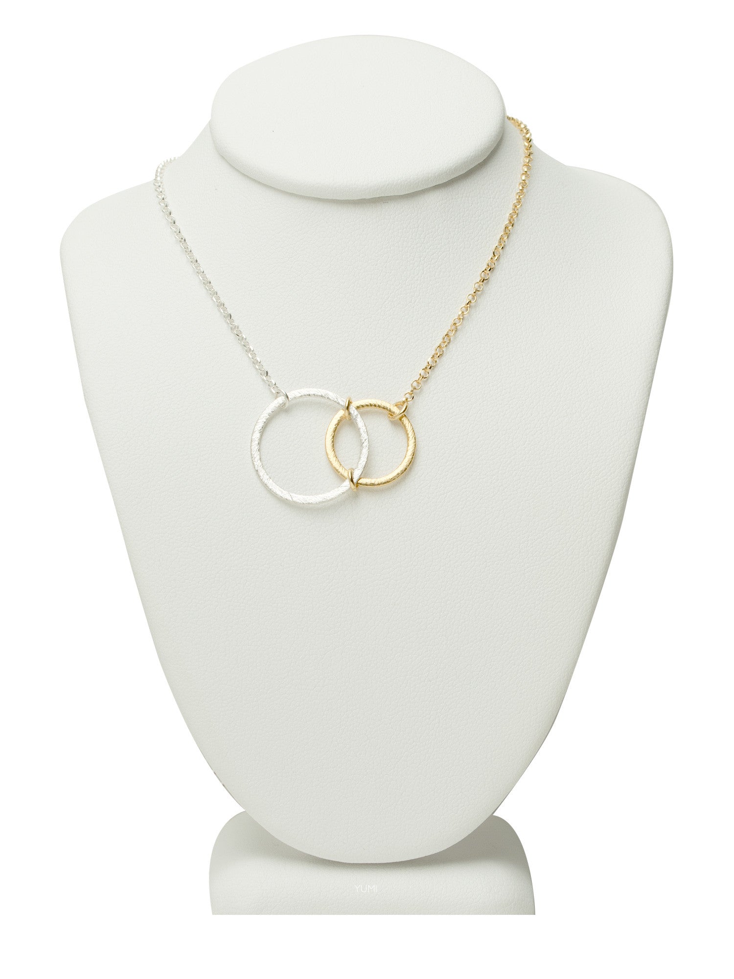 0.43ct Yellow Gold Double Circle Necklace – Powells Jewellery