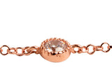 Rose Gold-Filled Dot CZ Bracelet