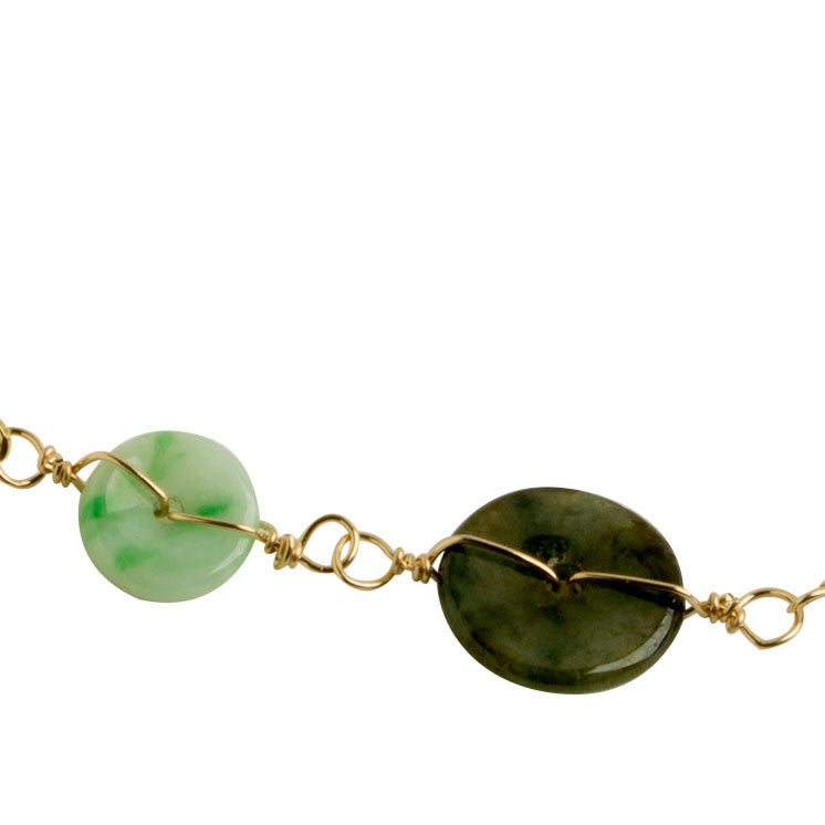 Good Fortune Jade Coin Bracelet